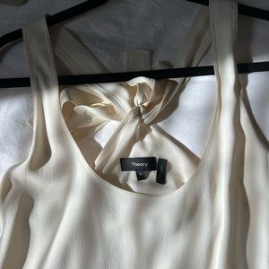 THEORY cream top- size small, only worn once, in like new condition